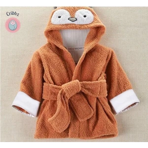 Cotton Baby Cartoon Bathrobe Towel