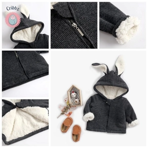 Cute Hooded Winter Coat for Infants