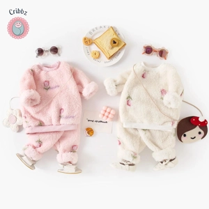 Warm Fleece Baby Outfit Set