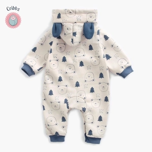 Winter Baby Boys Animal Jumpsuit Romper