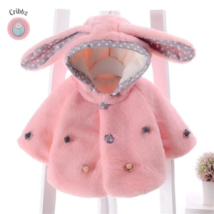 Girls 3D Flower Hooded Winter Sweater