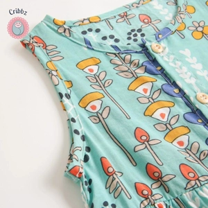 Floral Summer Romper for Baby Girls