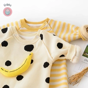 Baby Girls Banana Jumpsuit Romper Outfit