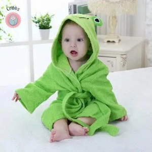 Cute Cotton Infant Bathrobe for Babies