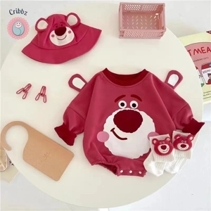Cartoon Baby Long Sleeve Climbing Romper