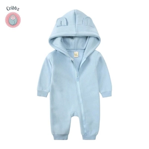 Newborn Bear Hoodie Jumpsuit Outfit