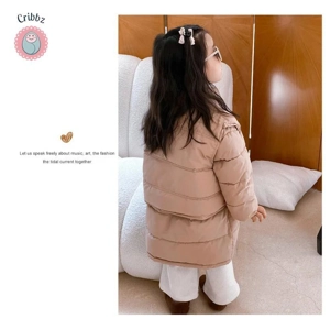 Winter Kids Thick Vest Parka Set