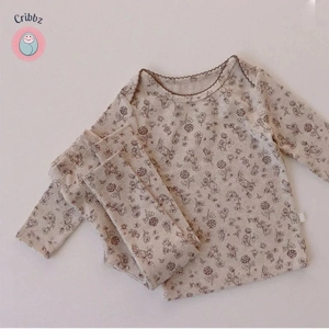 Newborn Baby Floral Pajama Set