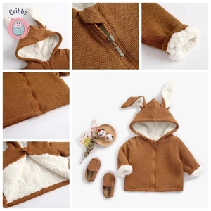 Cute Hooded Winter Coat for Infants