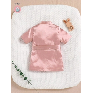 Baby Girl Satin Robe Pajama Set