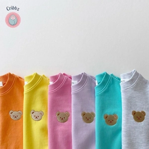 Cribbz Baby Bear Embroidery Bodysuit
