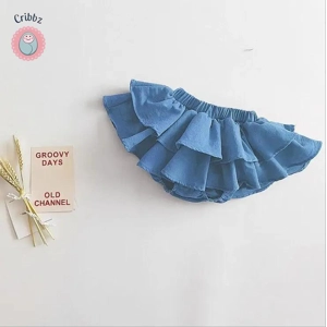 Double Layered Ruffle Lace Baby Skirt