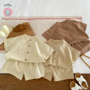 Casual Boys Short Sleeve Clothing Set