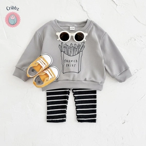French Fries Baby Infant Clothing Set