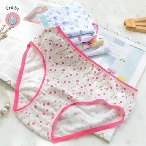 Girls Cotton Cartoon Panties 1-3 Years