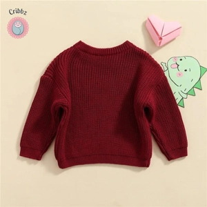 Knitted Long Sleeve Baby Sweater