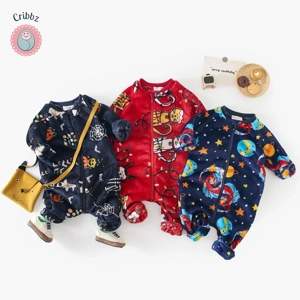 Cute Fleece Winter Baby Romper Jumpsuit