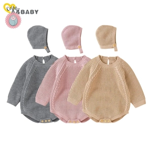Baby Knit Romper Jumpsuit Set