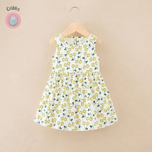 Cartoon Print A-line Dress for Girls