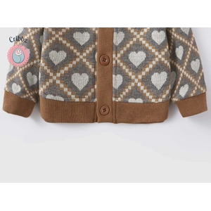 Cute Cartoon Knitting Coat for Infants