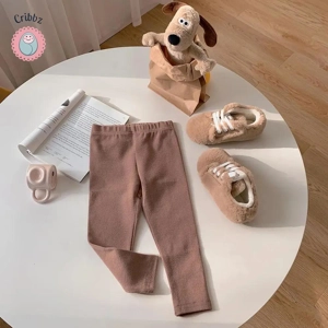 Casual Solid Color Leggings for Kids