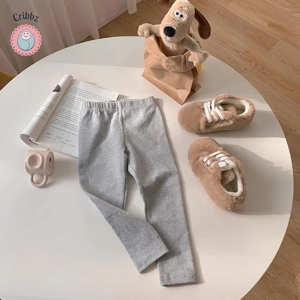 Casual Solid Color Leggings for Kids