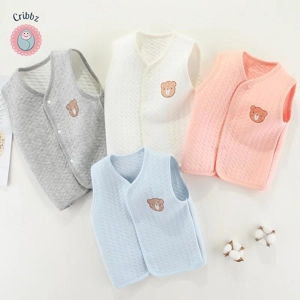 Cotton Baby Waistcoat for Girls