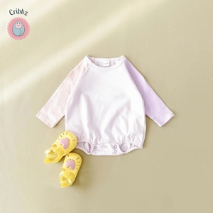 Newborn Cotton Long Sleeve Bubble Romper