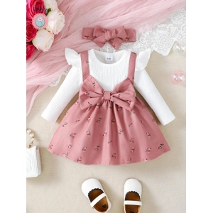 Colorful Floral Baby Girl Dress Set