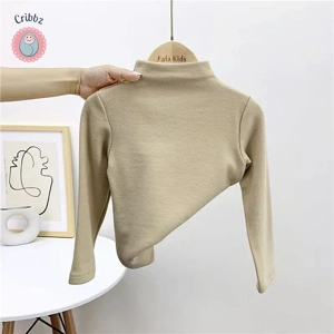 Autumn Winter Striped Turtleneck Shirt for Kids