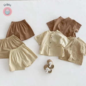 Casual Boys Short Sleeve Clothing Set