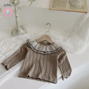 Cute Double Layered Mesh Baby Blouse