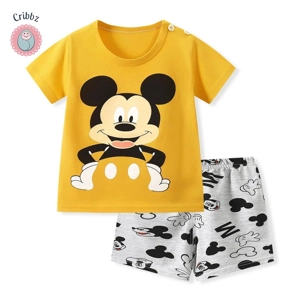 Mickey Mouse Cotton Kids Tracksuit Set
