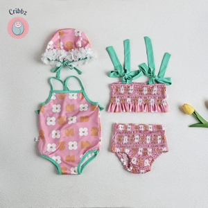 Floral Infant One-Piece Swimwear Set