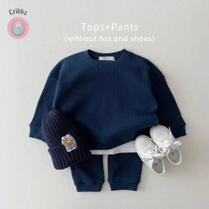 Waffle Cotton Baby Boy Outfit