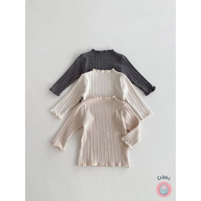 Soft Solid Color Baby Long Sleeve Shirt title=