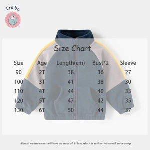 Kids Blue Polar Fleece Color Block Jacket