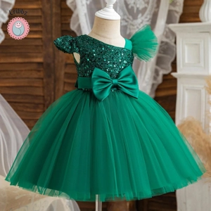 Elegant Toddler Girls Sequins Party Dress
