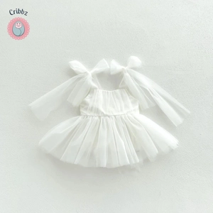 Toddler Princess Lace Polka Dot Romper