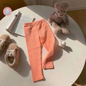 Casual Solid Color Leggings for Kids