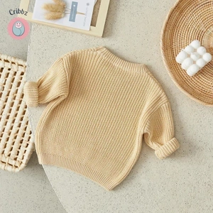 Knitted Long Sleeve Baby Sweater