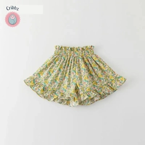 Floral Summer Shorts for Girls 2-7