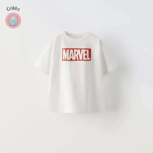 Cartoon Print Short Sleeve T-Shirt for Boys