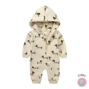 Newborn Bear Hoodie Jumpsuit Outfit