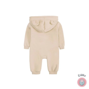 Newborn Bear Hoodie Jumpsuit Outfit