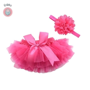 Baby Girls Rainbow Tulle Tutu Set