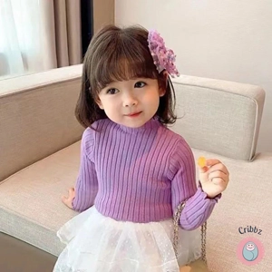 Childrens Half Turtleneck Knit Pullover