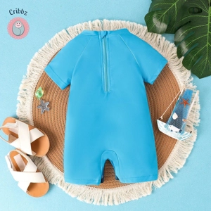 Cute Baby Shark Print Swimsuit