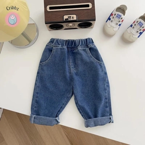 Soft Denim Straight Jeans for Kids