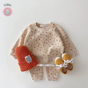 Cherry Print Baby Outfit Set